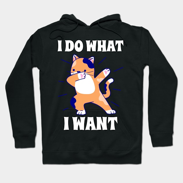 I do what I want dabbing cat Hoodie by P-ashion Tee